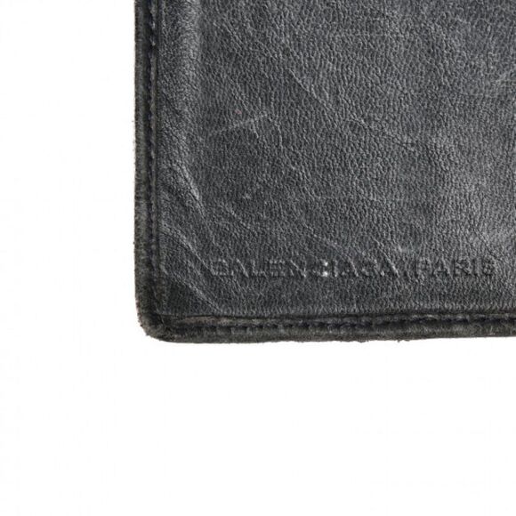 Balenciaga Agneau Classic Hardware Continental Wallet on Strap Anthracite - Picture 11 of 16